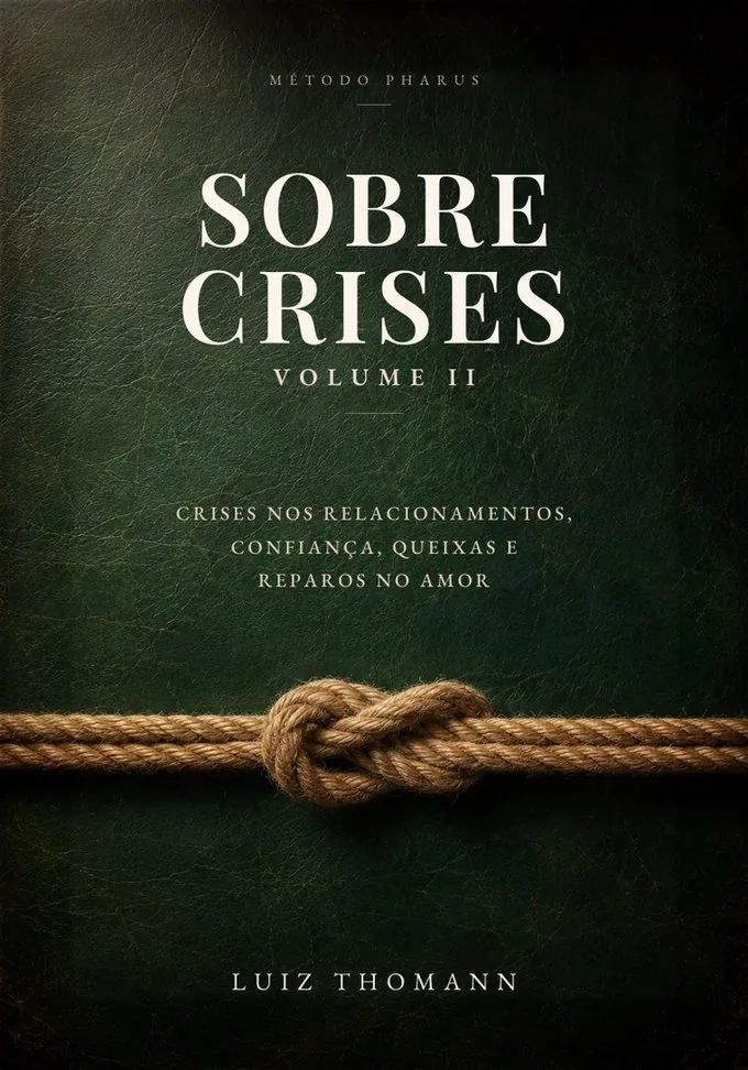 Capa do Volume II: fundo de couro verde-escuro com uma corda atada em nó firme